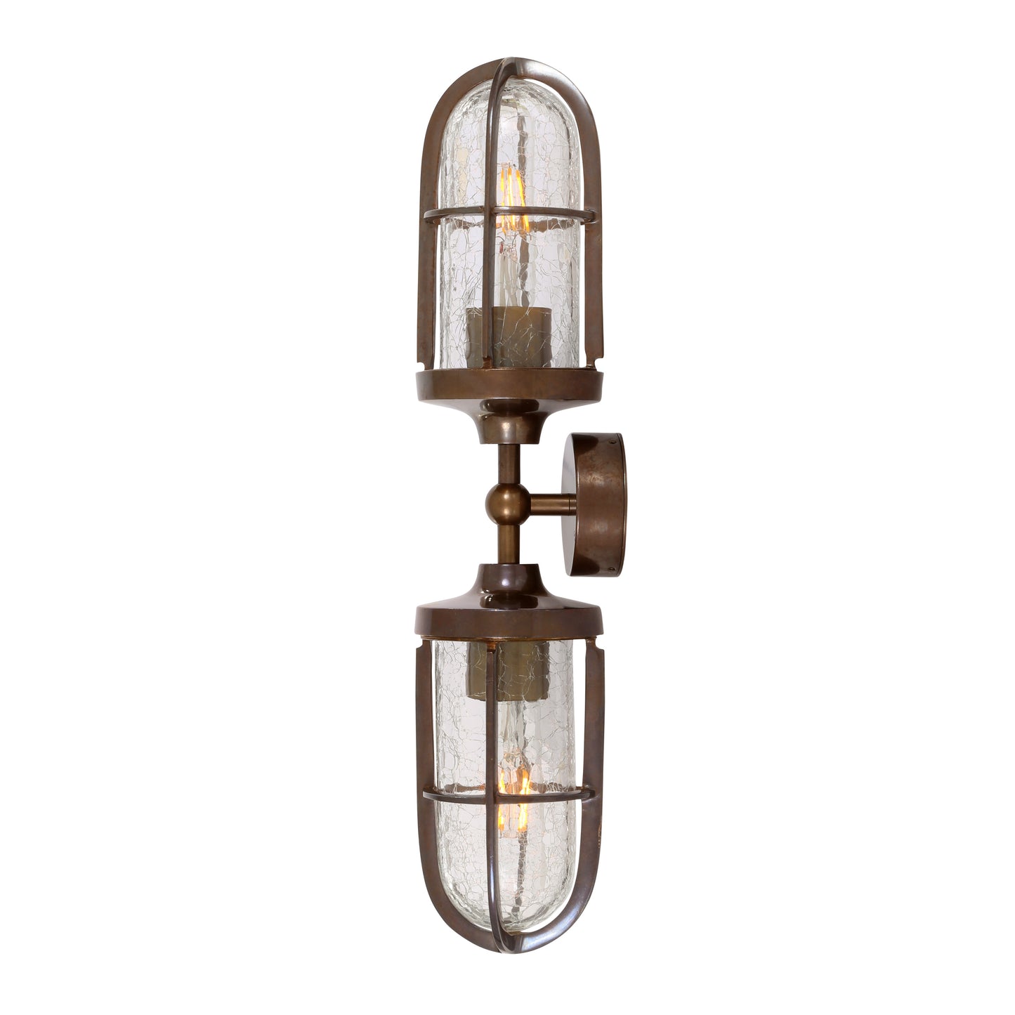 Clayton Double Well Glass Wall Light 