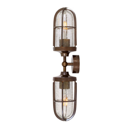 Clayton Double Well Glass Wall Light 