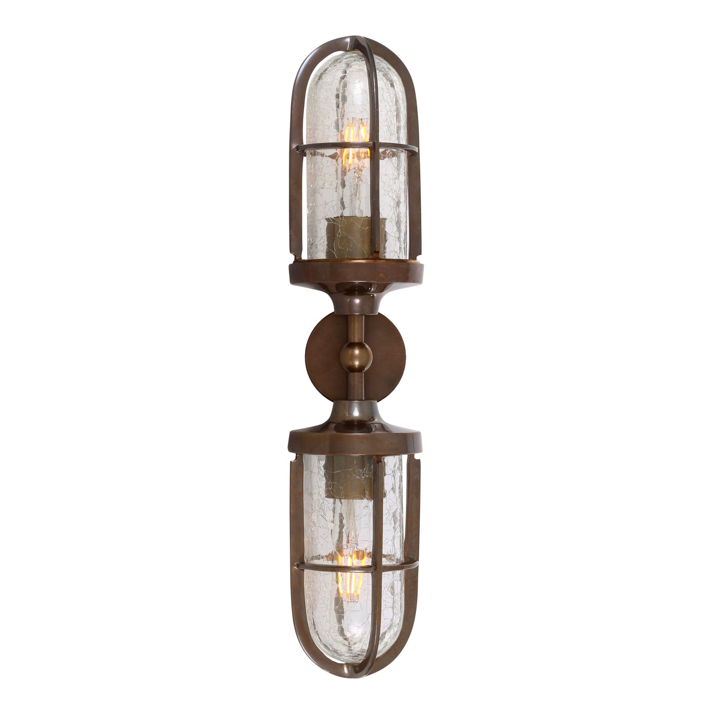 Clayton Double Well Glass Wall Light 