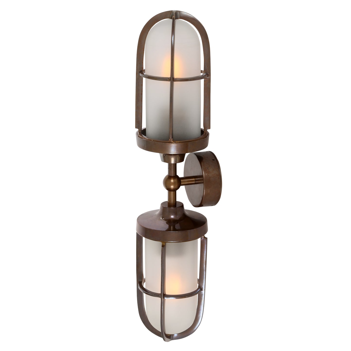 Clayton Double Well Glass Wall Light 