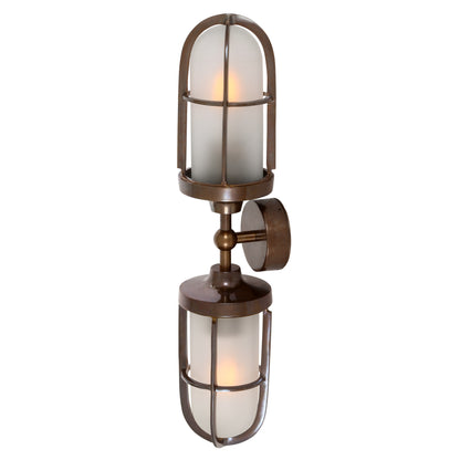 Clayton Double Well Glass Wall Light 