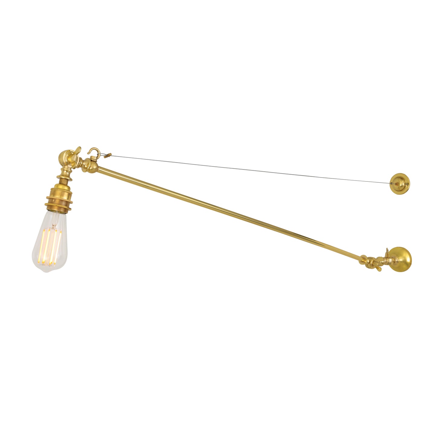 Manick Industrial Swing Arm Adjustable Wall Light