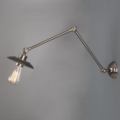 Reznor Vintage Adjustable Arm Bare Bulb Picture Light