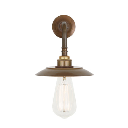 Reznor Vintage Wall Light with Brass Shade