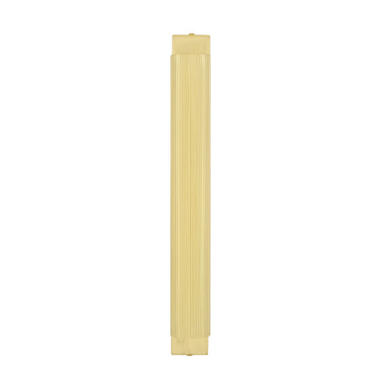 Royce Modern Slender Reeded Brass Wall Light