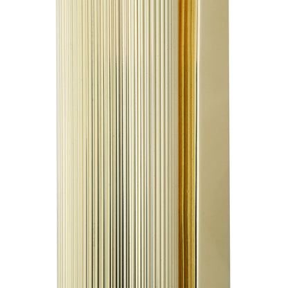Royce Modern Slender Reeded Brass Wall Light