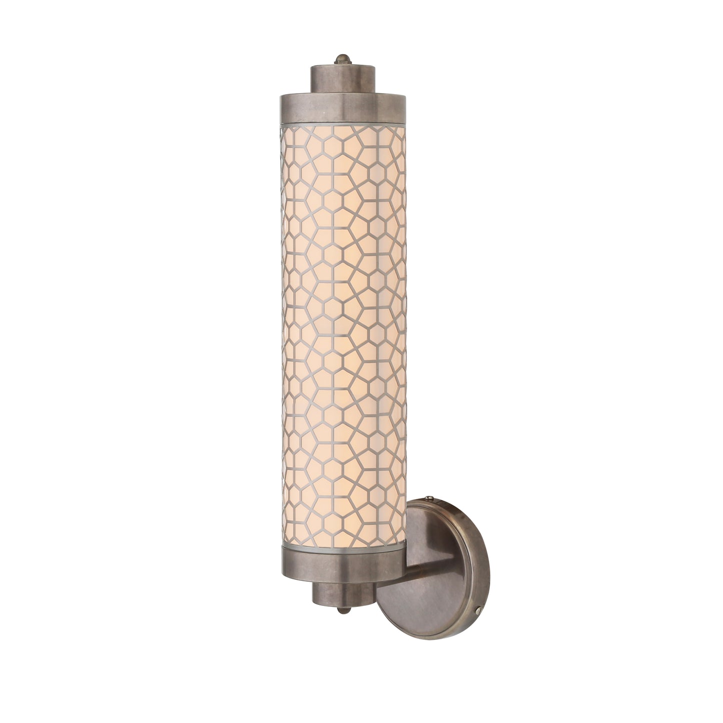 Applique murale Ocala en laiton avec grille hexagonale