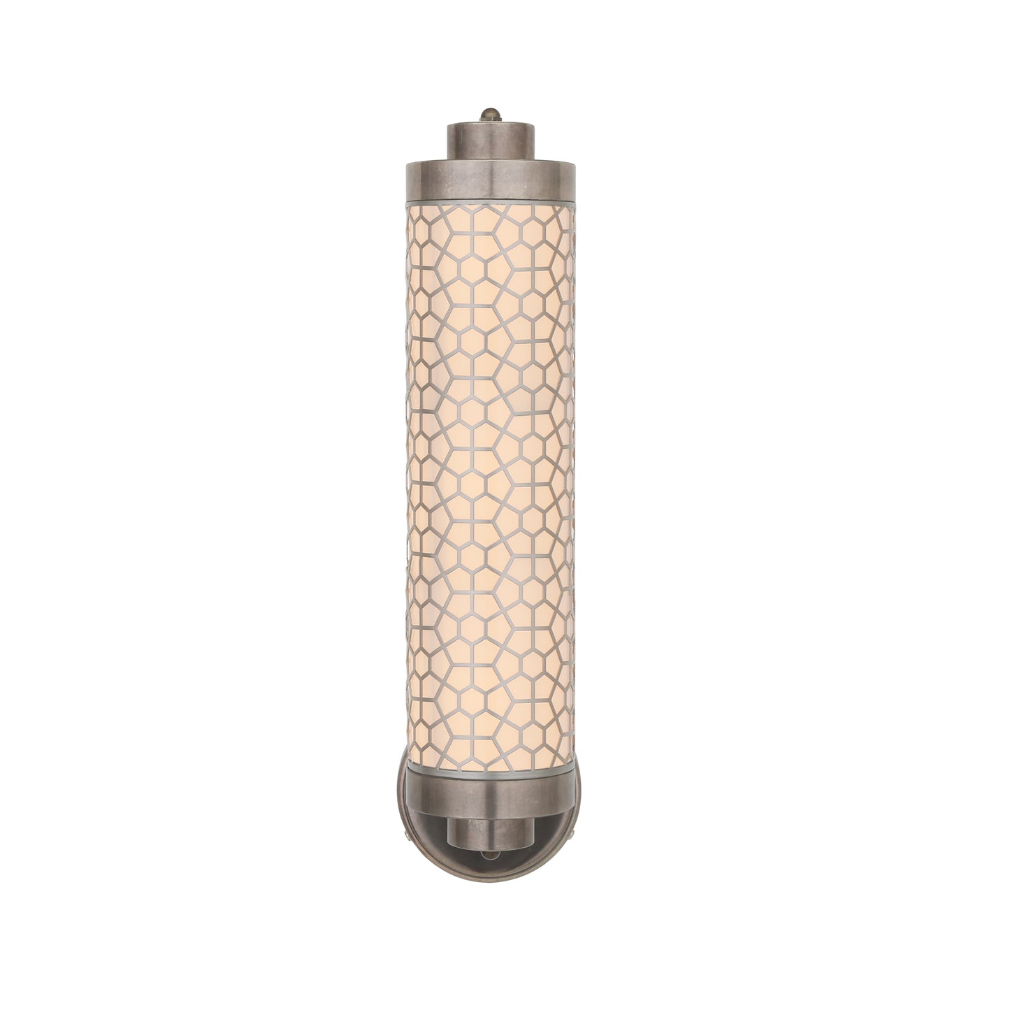 Applique murale Ocala en laiton avec grille hexagonale