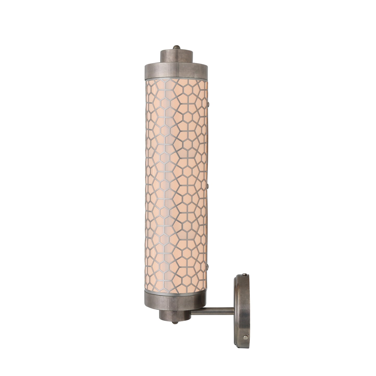 Applique murale Ocala en laiton avec grille hexagonale