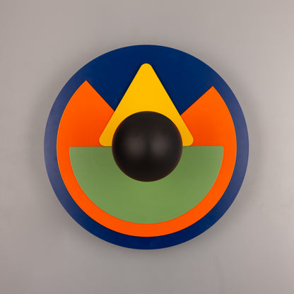 Applique murale disque coloré Neptune