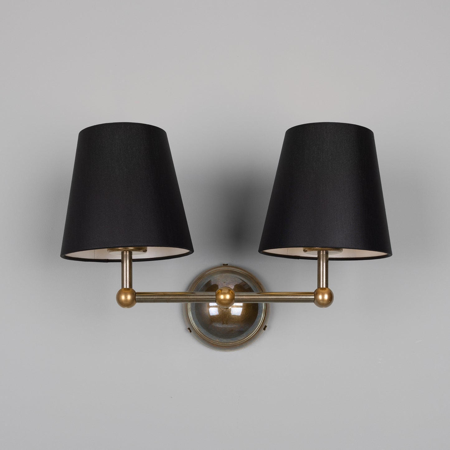 Busan Double Wall Light with Fabric Shades