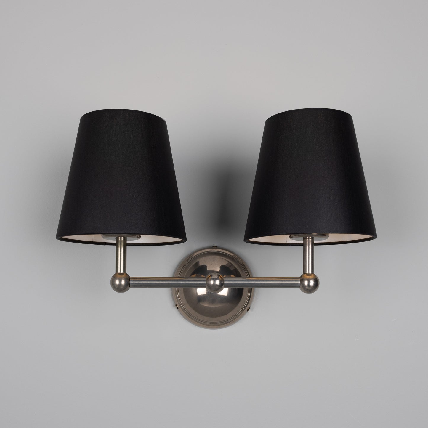 Busan Double Wall Light with Fabric Shades