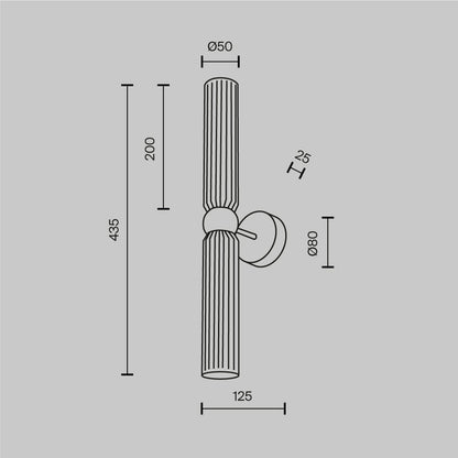 Antic Glass Slim Wall Light