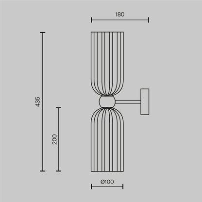 Antic Glass Wall Light