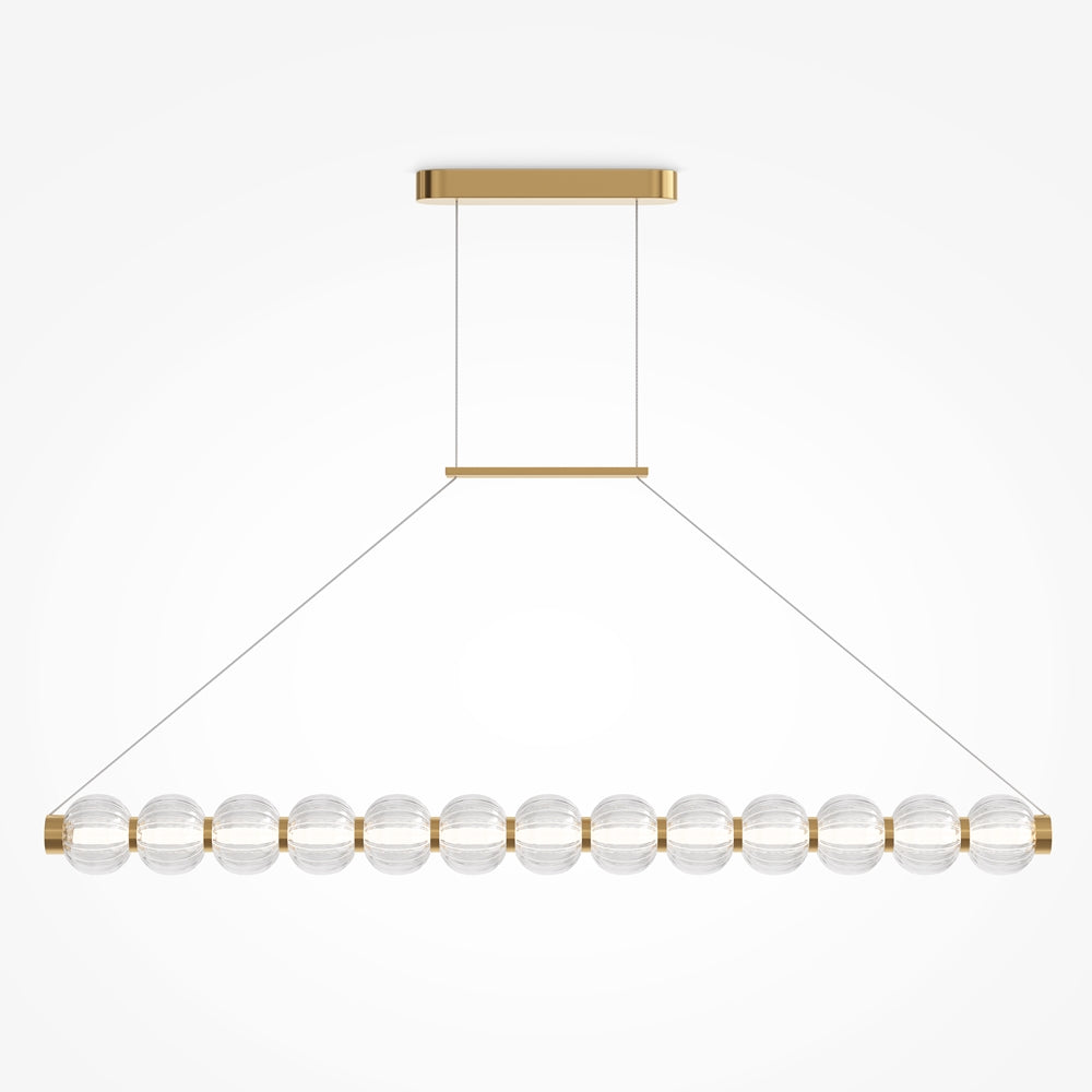 Pendentif linéaire en verre Amulette