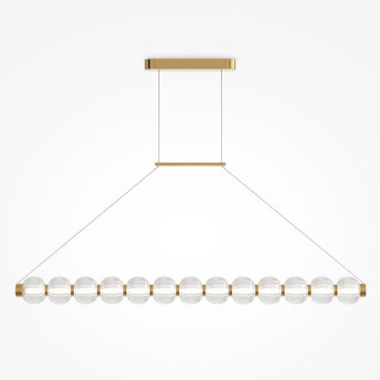Pendentif linéaire en verre Amulette