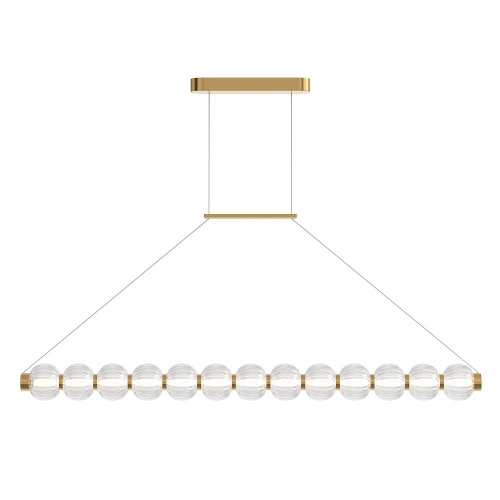 Pendentif linéaire en verre Amulette