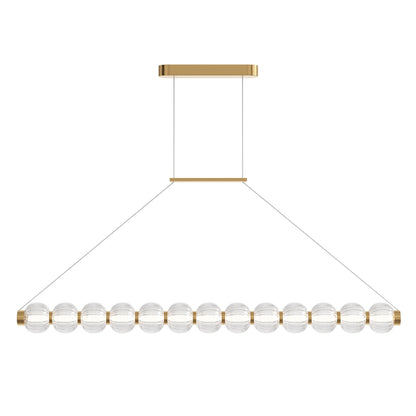 Pendentif linéaire en verre Amulette