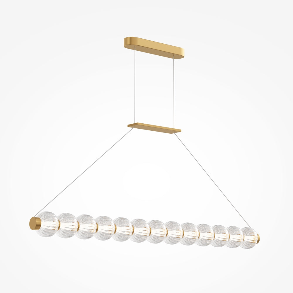 Pendentif linéaire en verre Amulette