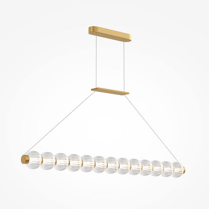 Pendentif linéaire en verre Amulette