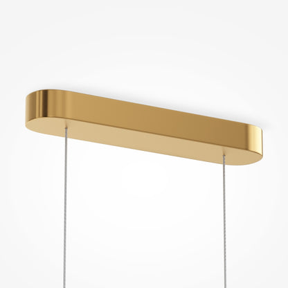 Pendentif linéaire en verre Amulette