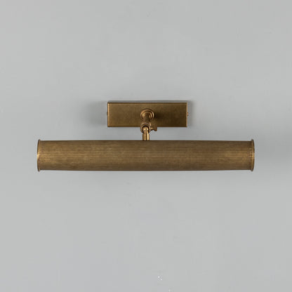 Cambridge Adjustable Reeded Brass Picture Light IP20