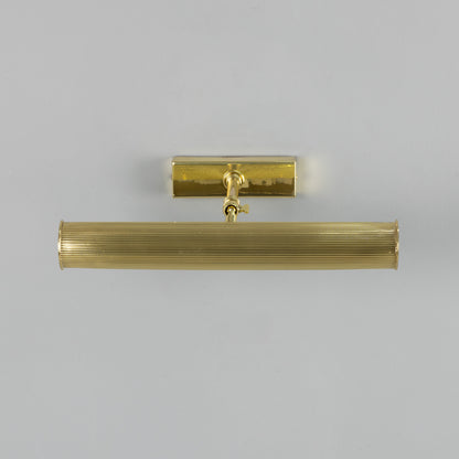 Cambridge Adjustable Reeded Brass Picture Light IP20