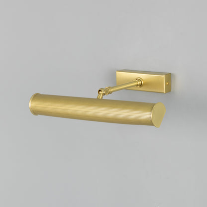 Cambridge Adjustable Reeded Brass Picture Light IP20