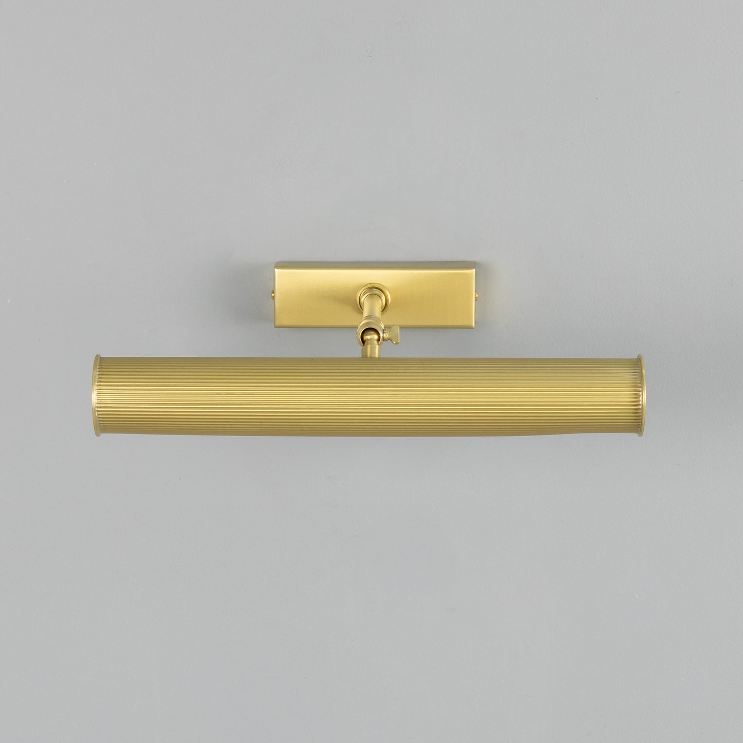 Cambridge Adjustable Reeded Brass Picture Light IP20