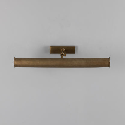 Cambridge Adjustable Reeded Brass Picture Light IP20
