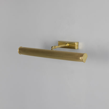 Cambridge Adjustable Reeded Brass Picture Light IP20