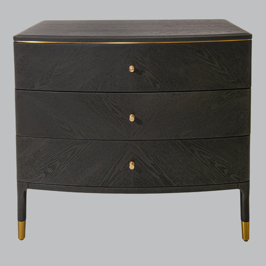Commode Marlow gris foncé - 3 tiroirs