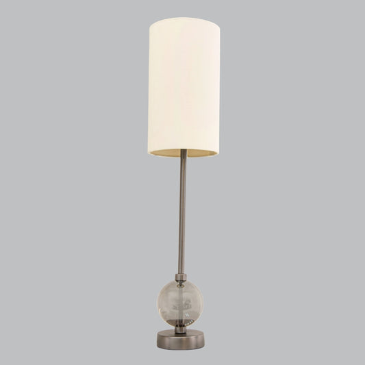 Lampe de table Mistral en métal canon de fusil et cristal fumé