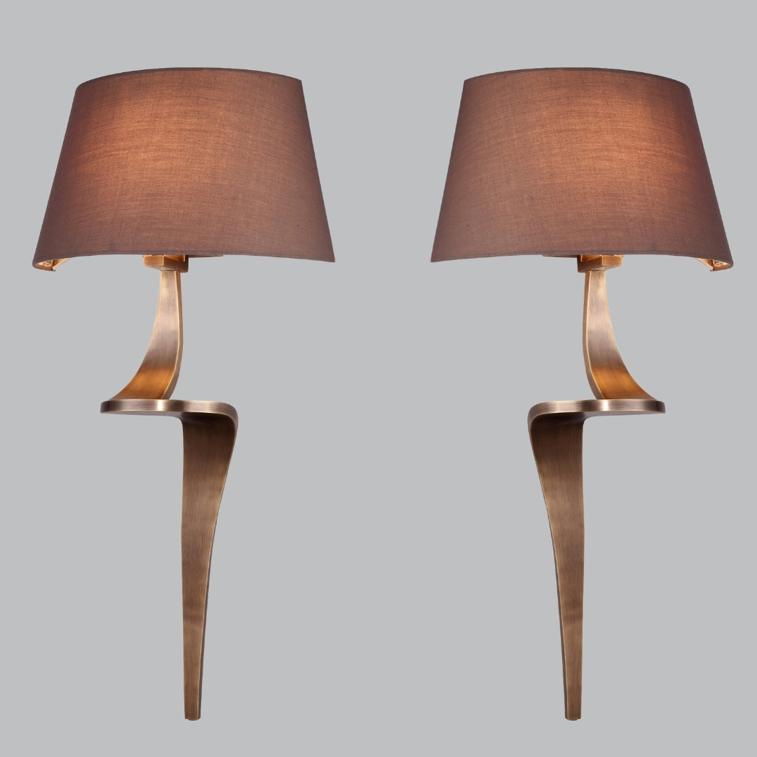 Nero Pair of Wall Lights