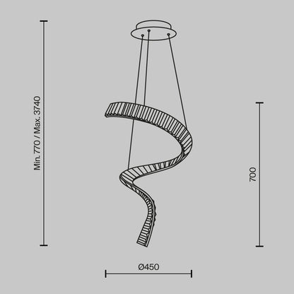Krone Spiral Pendant