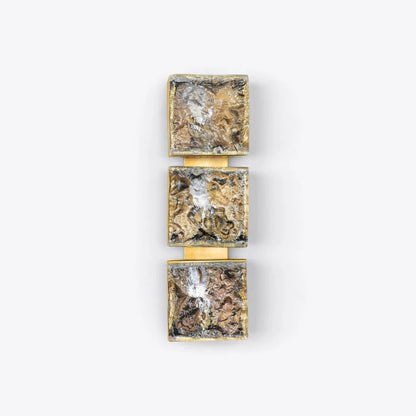 Lorenzo Triple Square Glass Wall Light