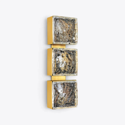 Lorenzo Triple Square Glass Wall Light