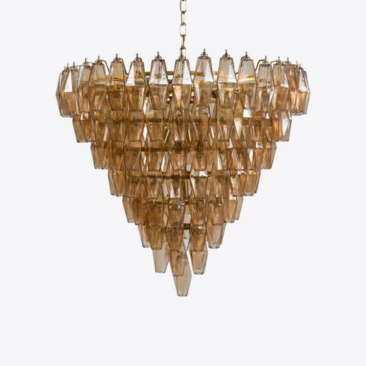 Lustre en verre à plusieurs niveaux Asti