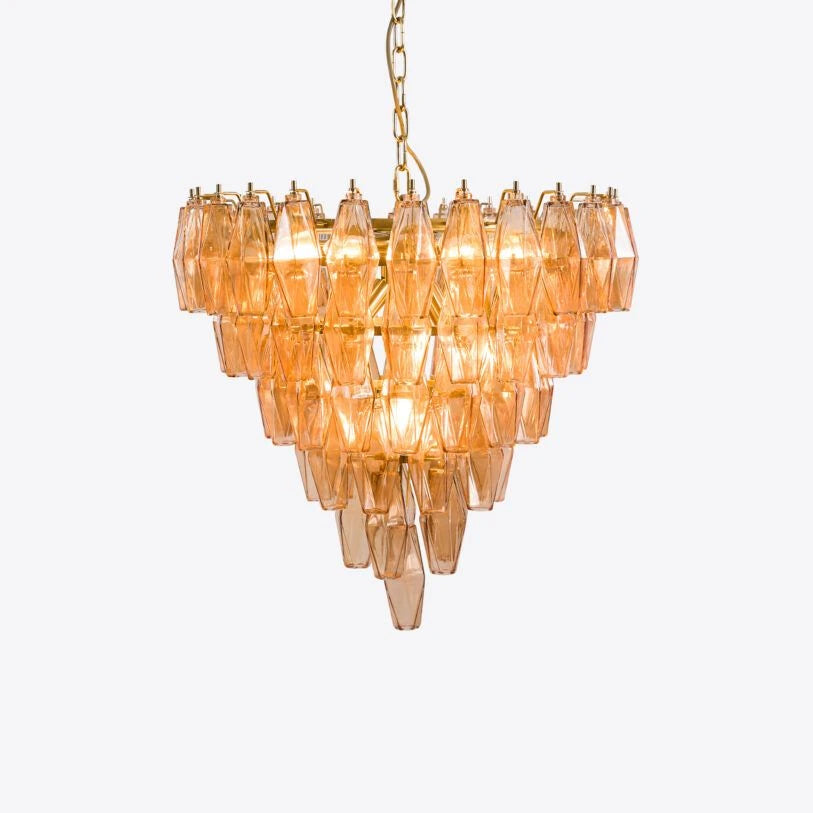 Lustre en verre à plusieurs niveaux Asti