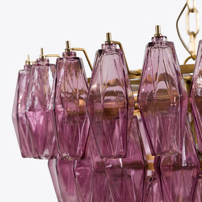 Lustre en verre à plusieurs niveaux Asti