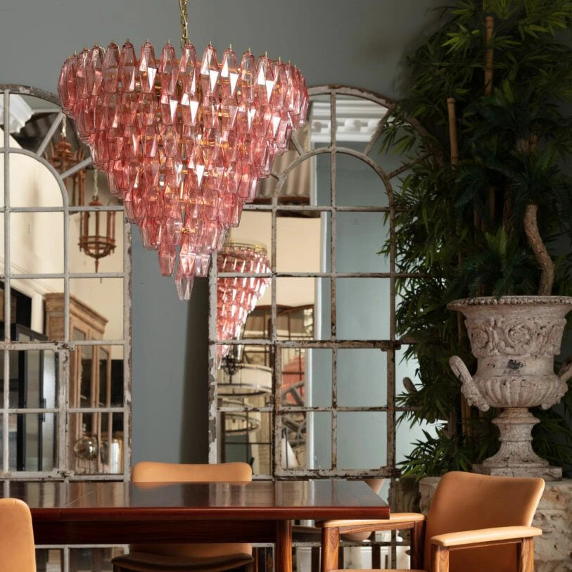 Lustre en verre à plusieurs niveaux Asti