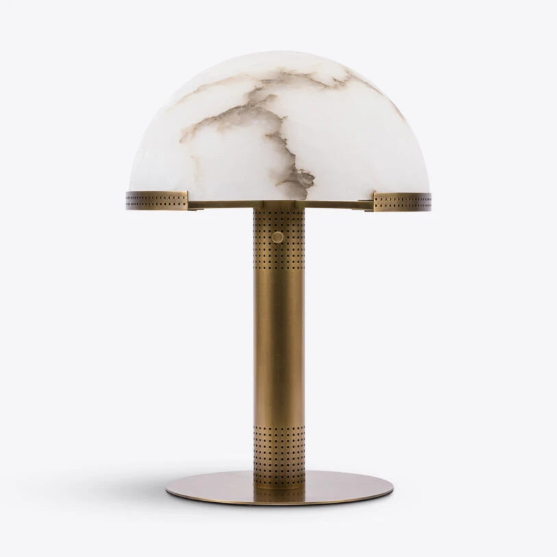 Bronx Alabaster Mushroom Table Lamp