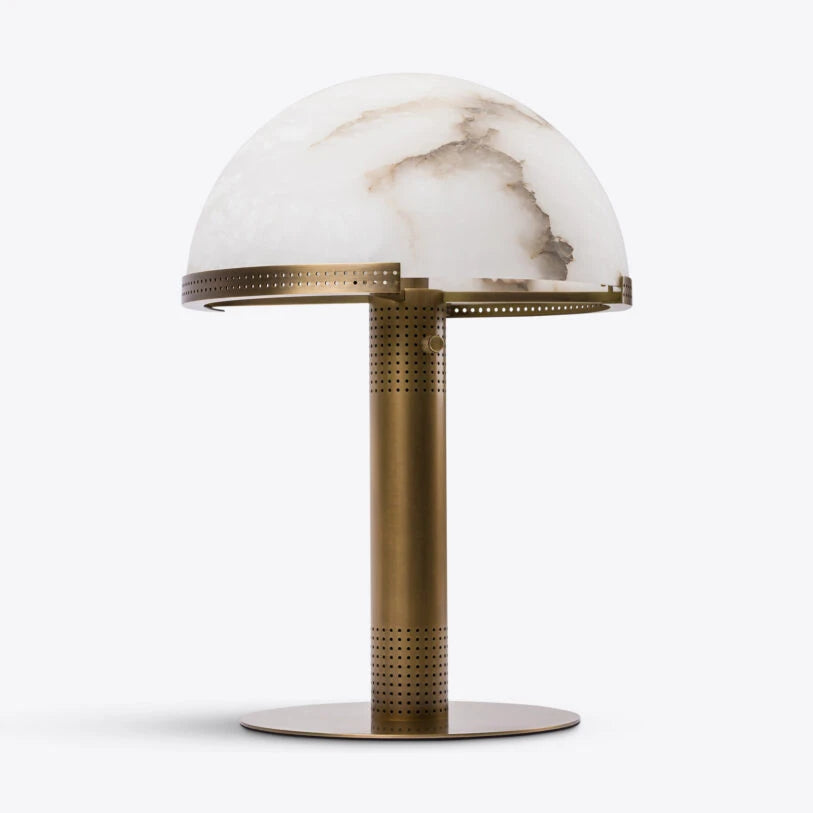Bronx Alabaster Mushroom Table Lamp