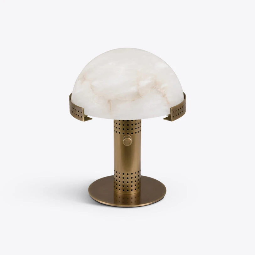 Bronx Alabaster Mushroom Table Lamp