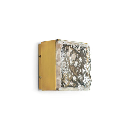 Lorenzo Single Square Glass Wall Light