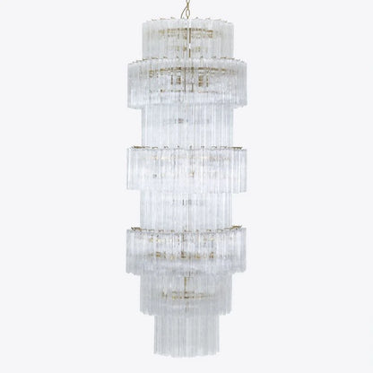 Lustre Manhattan en verre transparent