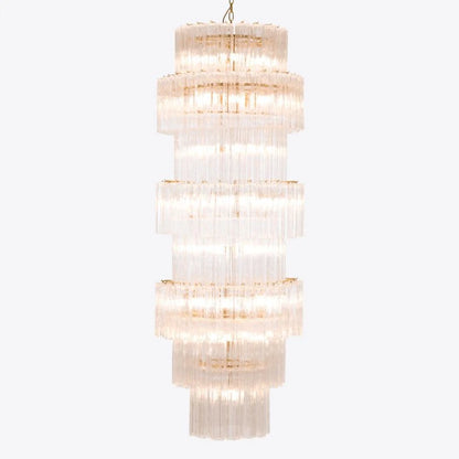 Lustre Manhattan en verre transparent