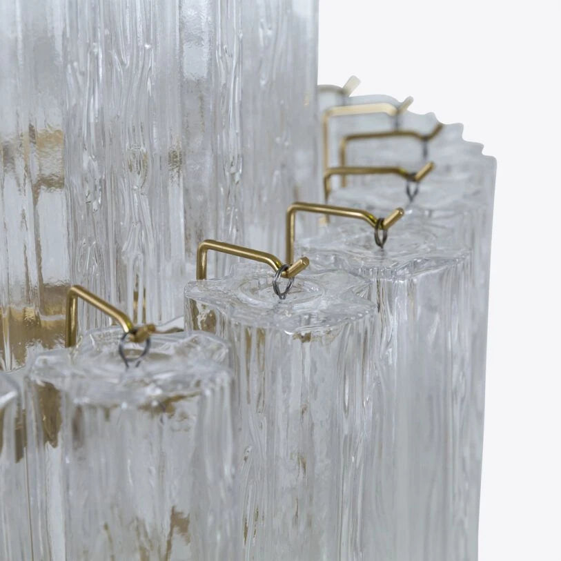 Lustre Manhattan en verre transparent