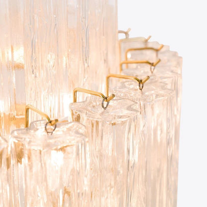 Lustre Manhattan en verre transparent