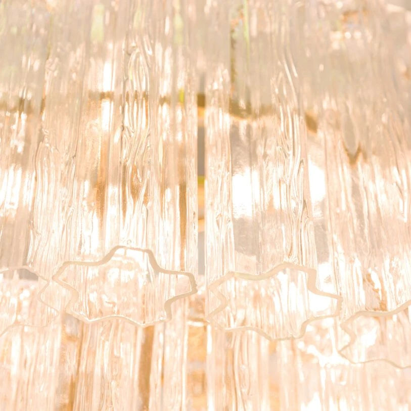 Lustre Manhattan en verre transparent